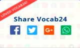 Share vocab24 app with your friends as sharing is caring 