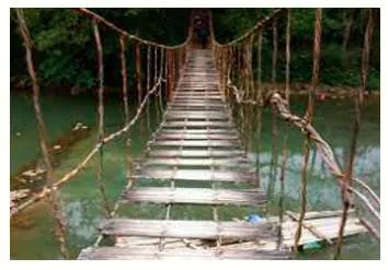 Rickety - (of a structure or piece of equipment) poorly made and likely to collapse.
