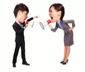 Kerfuffle  - A commotion or fuss, especially one caused by conflicting views.
