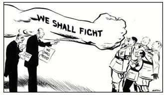 Appeasement  - The practice of giving a country what it wants in order to avoid war.