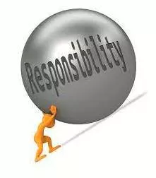 Saddle - Burden (someone) with an onerous responsibility or task.