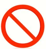 Expressing prohibition