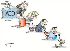 Trickle  - Come, go, or appear slowly or gradually.