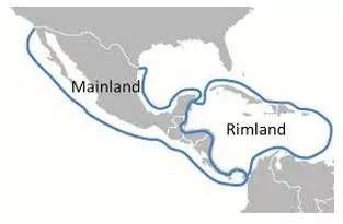 Rim land  - A peripheral region, especially one with political or strategic significance.
