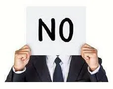 Different ways to say ‘no’