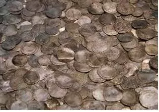 Hoard  - Accumulate (money or valued objects) and hide or store away.