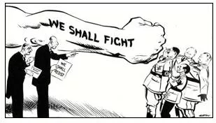 Appeasement - The practice of giving a country what it wants in order to avoid war.