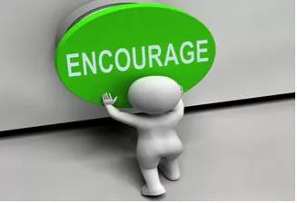 Embolden  - Give (someone) the courage or confidence to do something.