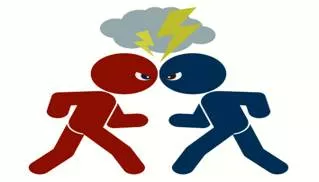 Adversary  - One's opponent in a contest, conflict, or dispute.