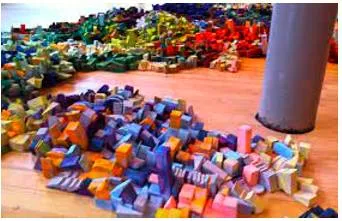 Amass  - To collect something.