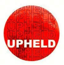 Upheld meaning