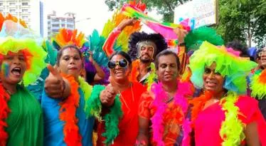 Egmore bursts with pride as hundreds gather for chennai pride parade