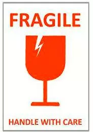 Fragile  - Easily broken or damaged.