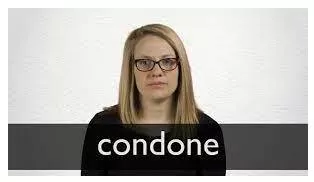 Condone  - To accept behaviour that is morally wrong or to treat it as if it were not serious.