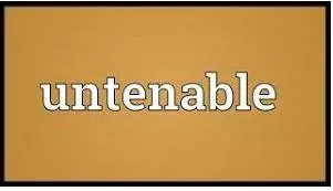 Untenable meaning