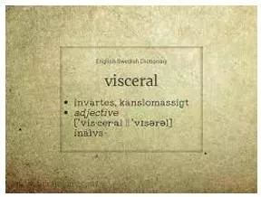Visceral  - Resulting from strong feelings rather than careful thought.