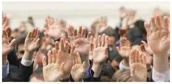 Unanimously  - When all agree about something.