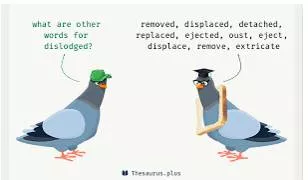 Dislodge - To force or knock something out of its position.