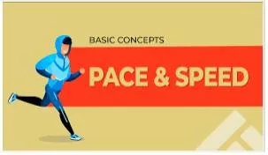 Pace  - The speed at which somebody/something walks, runs or moves.
