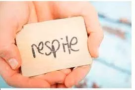 Respite  - A short break or escape from something difficult or unpleasant.