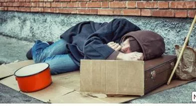 Destitute  - Without money, food, a home, or possessions.