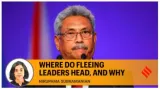Where do fleeing leaders head  and why