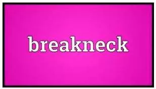 Breakneck  - Very fast and dangerous.