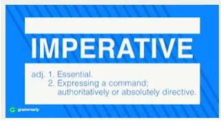 Imperative  - Very important and needing immediate attention or action.