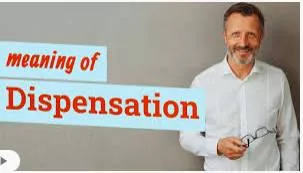 Dispensation  - The act or process of providing something, especially by somebody in authority.