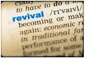 Revival - An improvement in the condition or strength of something.
