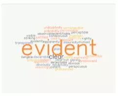 Evident meaning