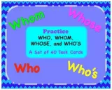Who  whom  who's whose