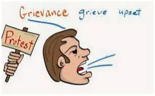 Grievance  - A reason for complaining.