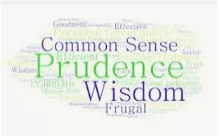 Prudence  - Behaviour that avoids unnecessary risks.