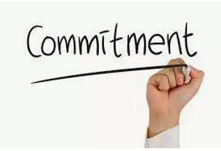 Commitment  - A promise to do something.