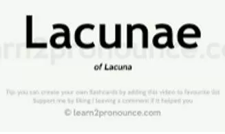 Lacuna  - A place where something is missing in a piece of writing or in an idea, a theory, etc.