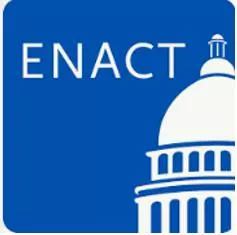 Enact  - To pass a law.
