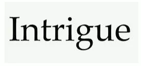 Intrigue meaning