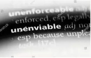 Unenviable meaning