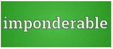 Imponderable meaning