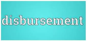 Disbursement meaning