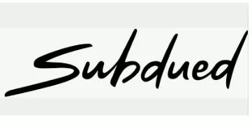 Subdued - Unusually quiet, and possibly unhappy.
