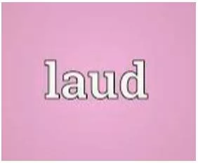 Laud - To Praise somebody/something.