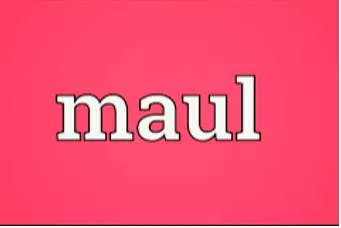 Maul - To attack and injure somebody by tearing their body.