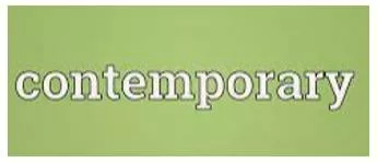 Contemporary - Belonging to the same time.