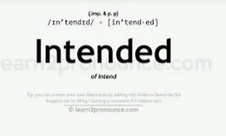 Intended meaning