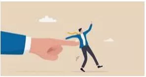 Nudge  - To push somebody/something gently or gradually in a particular direction.