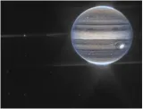James webb space telescope shows jupiter's auroras  tiny moons