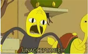 Unacceptable meaning