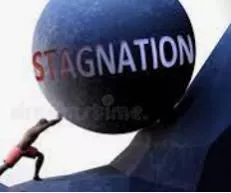 Stagnation - the fact of no longer developing or making progress.